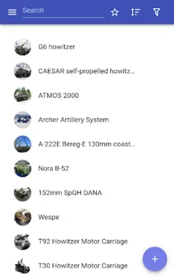 Self-propelled howitzers android App screenshot 9